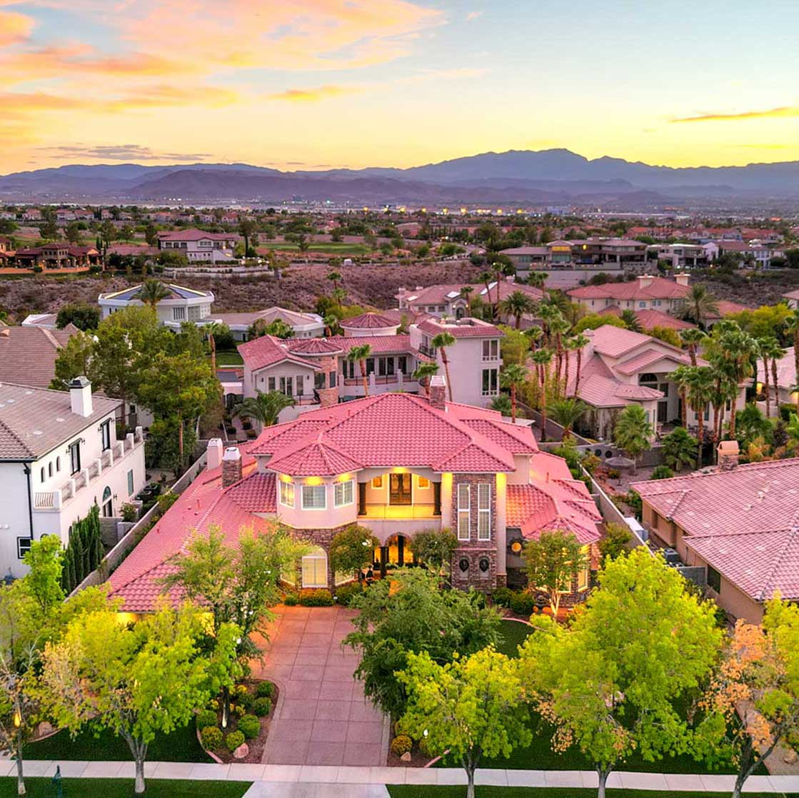 FAA-licensed drone photography for Las Vegas real estate by Rick Rowland
